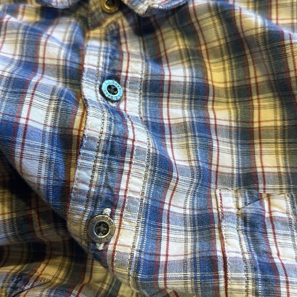 LL Bean XL Tall button down plaid long sleeve shirt 2 front pockets 100% cotton - Picture 11 of 11